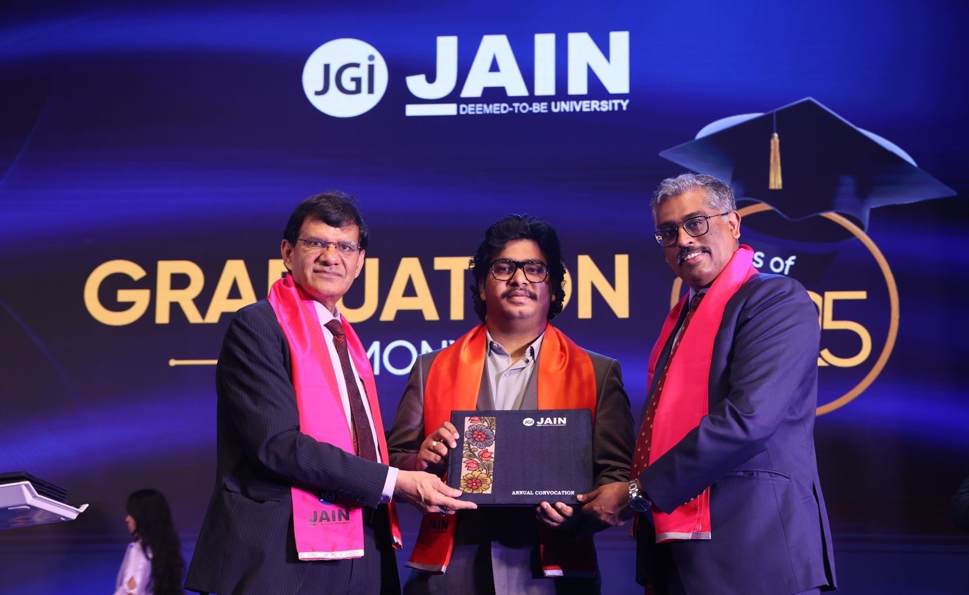 MBA in Data Science & Analytics — graduation, Jain University.